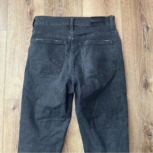 Madewell Women's The Perfect Vintage Crop Jean in Black Rinse Wash Size 27 GUC - Picture 8 of 9